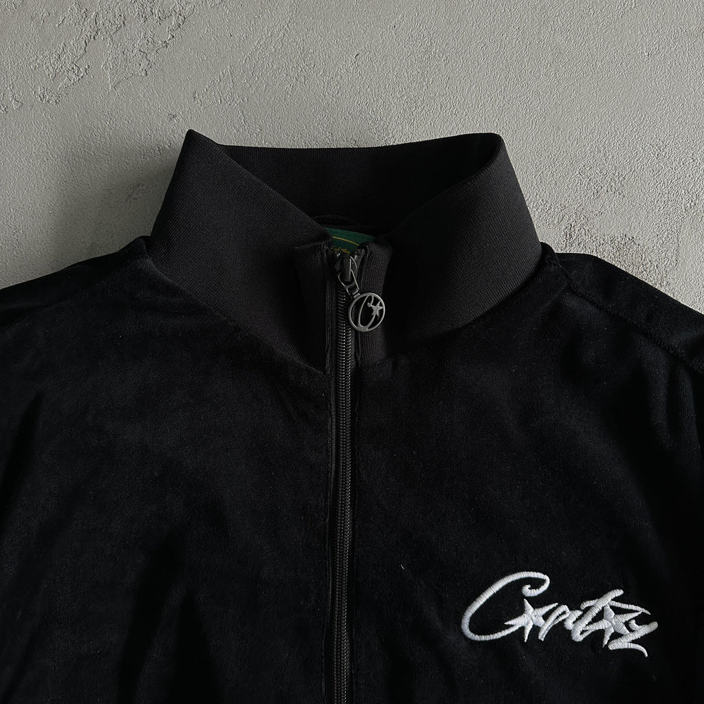 Corteiz Velvet Trackset Black