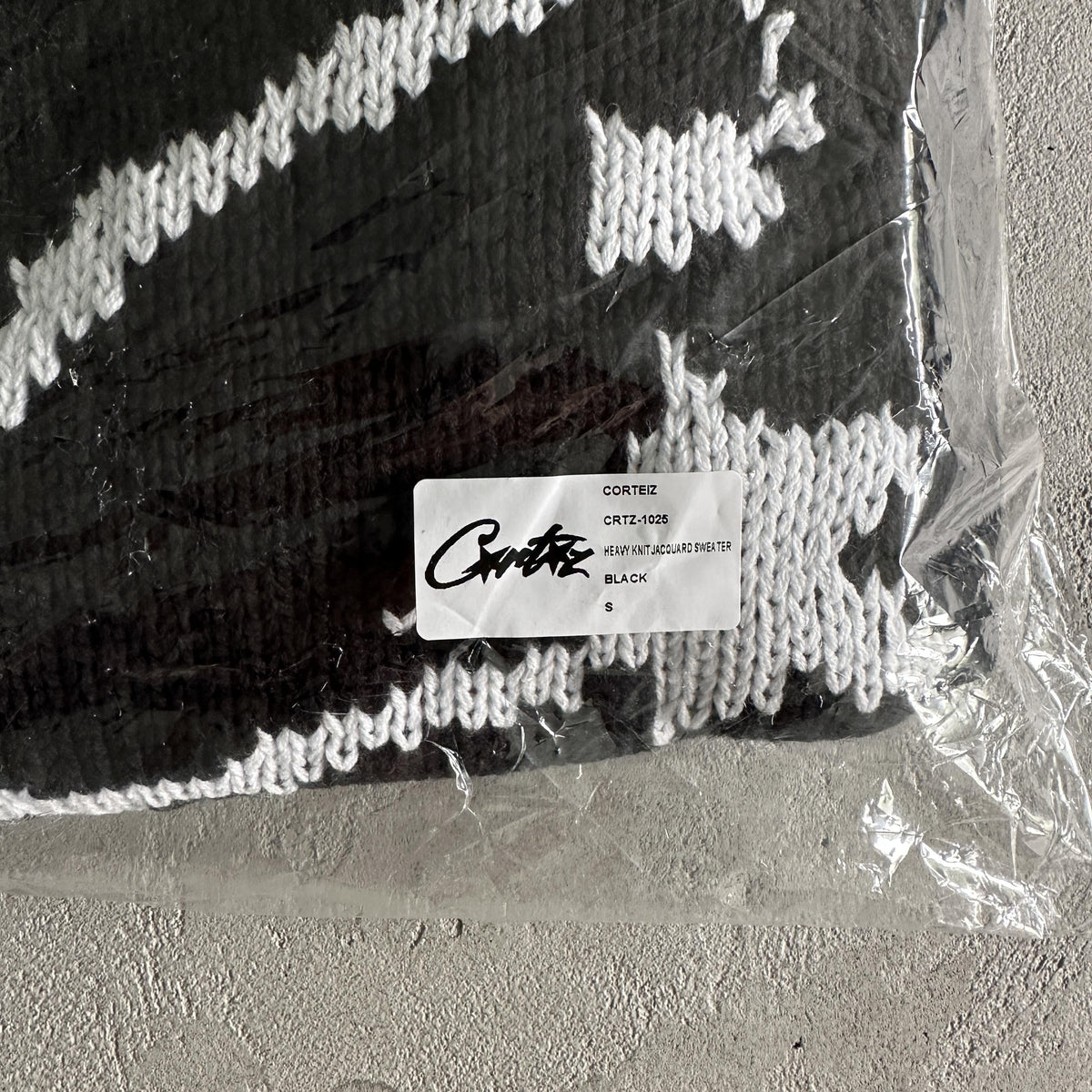 Corteiz heavy knit jacquard sweater